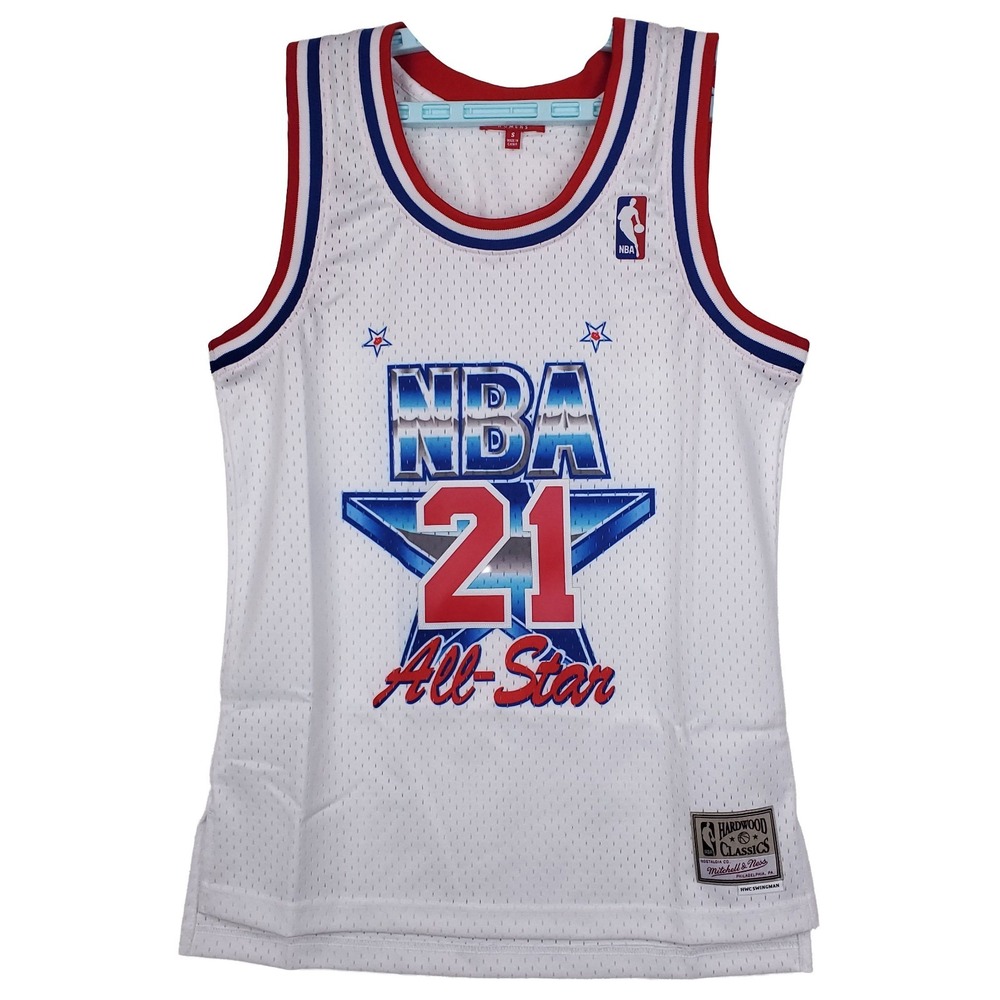 Dominique Wilkins NBA Allstar‎ Mitchell & Ness Womens Small Jersey White #21 New